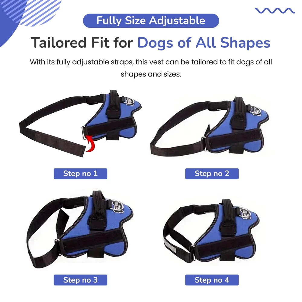 Dog Harness for Medium Large Sized Dogs, No-Pull Dog Vest, Heavy-Duty Dog Har...