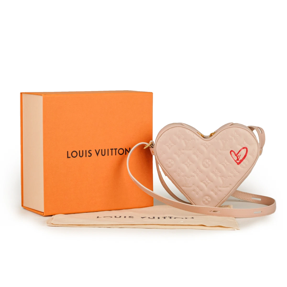 lv heart shaped bag