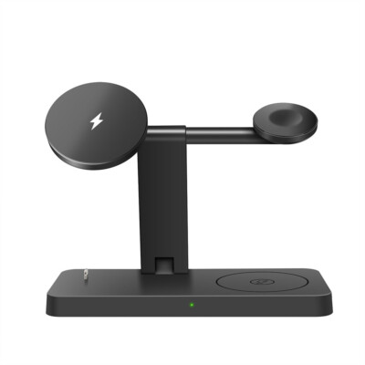 4in1 15W Magnetic Wireless Ladestation für Apple Watch 8/SE/7/6 iPhone 14 Pro 12