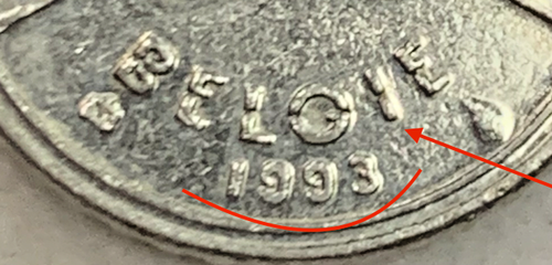 Collectible Error 1993 Belgium 50 Francs - Unique Misstruck Coin - Picture 2 of 3