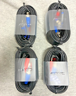 ANNKE 4x 60ft Video Power BNC Cable for Camera System Wire + 12v Power Supply
