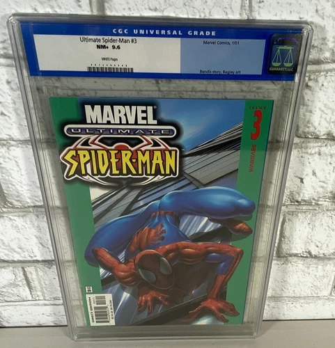 Ultimate Spider-Man # 3 CGC GRADED 9.6 NM+ Marvel Comics Bendis Bagley
