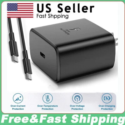 Fast Charging Type C PD Wall Fast Charger For Samsung Galaxy S23 S22 S21 U Plus