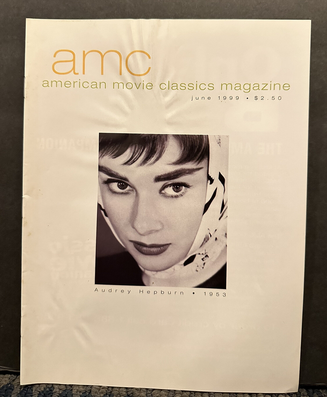 1999 June A M C, American Movie Classic Magazine, Audrey Hepburn (B19)