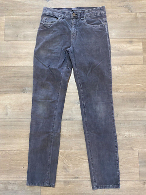 Prana Pants Mens Size 28x32 Sustainer Corduroy Grey Slim Fit Straight Leg Pants