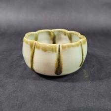 Vintage Art pottery Finger Bowl Vase Hand thr...