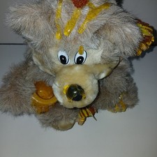 1990 Orzek Elmo Honey Bear 9" Plush Soft Toy Stuffed Animal