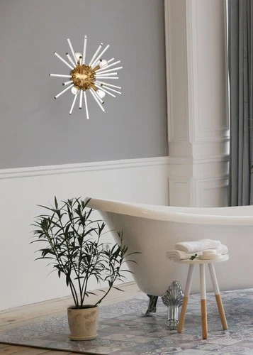 Elegant Lighting 2502W18 Sienna 4 Light 18" Tall Wall Sconce - Gold - Picture 8 of 12