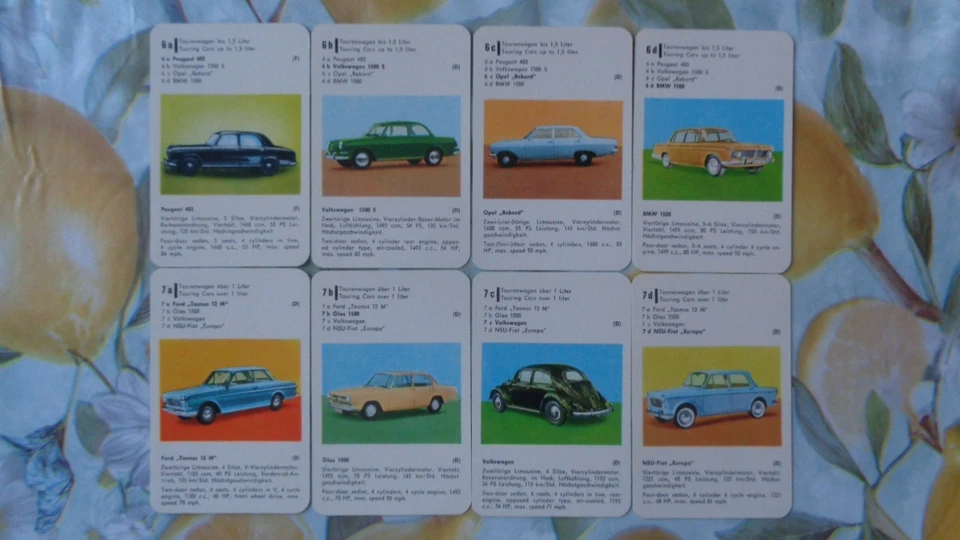 Quartett Auto Ass 616E Ausgabe 1964 - Bild 4 von 4