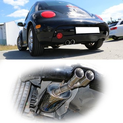 FOX Endschalldämpfer 2x76mm scharf Absorber für New Beetle 1C 9C 1Y US-Version