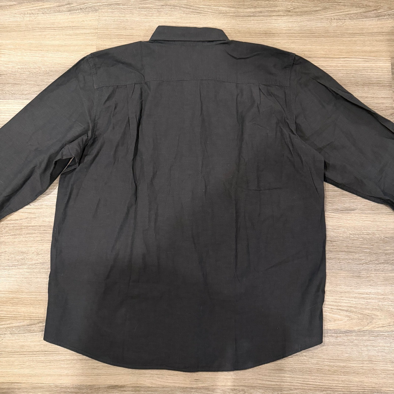 Carhartt Men's Black Force Solid Long Sleeve Shirt Loose Fit 2XL Tall Button thumbnail 9