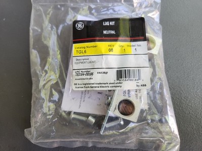 General Electric TGL6 Equipment Ground Kit, 3/4 in L, (3) 2 AWG to 250 kcmil