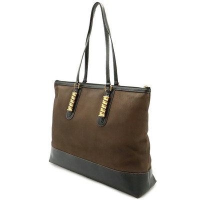 LOEWE Velázquez Tote Bag Shoulder Large Bicolor Nubuck Leather Bro