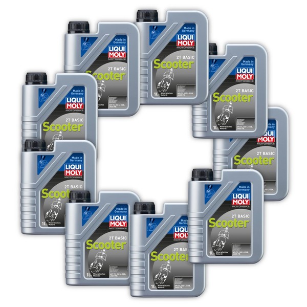 9X MotoröL Liqui Moly 1619 Motorbike 2T Basic Scooter Street Motorroller Roller-image