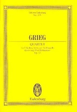 String Quartet In G Minor Op. 27 | Edvard Grieg | Eulenburg Miniature Scores