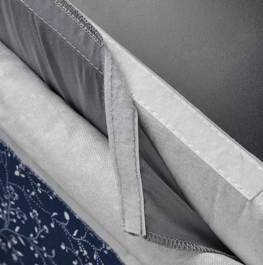 IKEA Bergmund Stuhl Schonbezug - mittellang - Ryrane dunkelblau - offener Karton - Bild 4 von 4