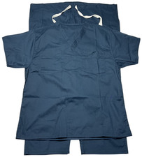 Scrub Set Unisex XL SHORT Navy 4 Pockets Reversible Drawstring Waist NWOT