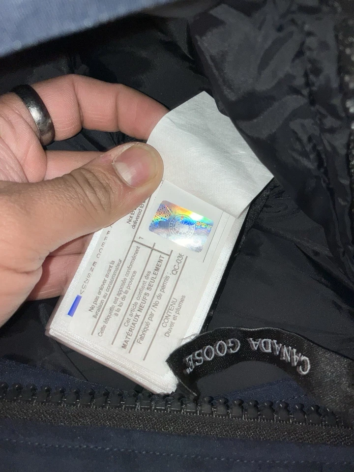 Chaqueta Canada Goose XL Chilliwack nueva con bolsas para el polvo y etiquetas de escaneo NFC. Foto 3 de 4