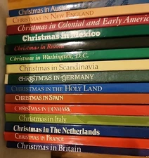Christmas Around the World Set Of 15 from World Book VTG Very Good Cond Inst Lib
