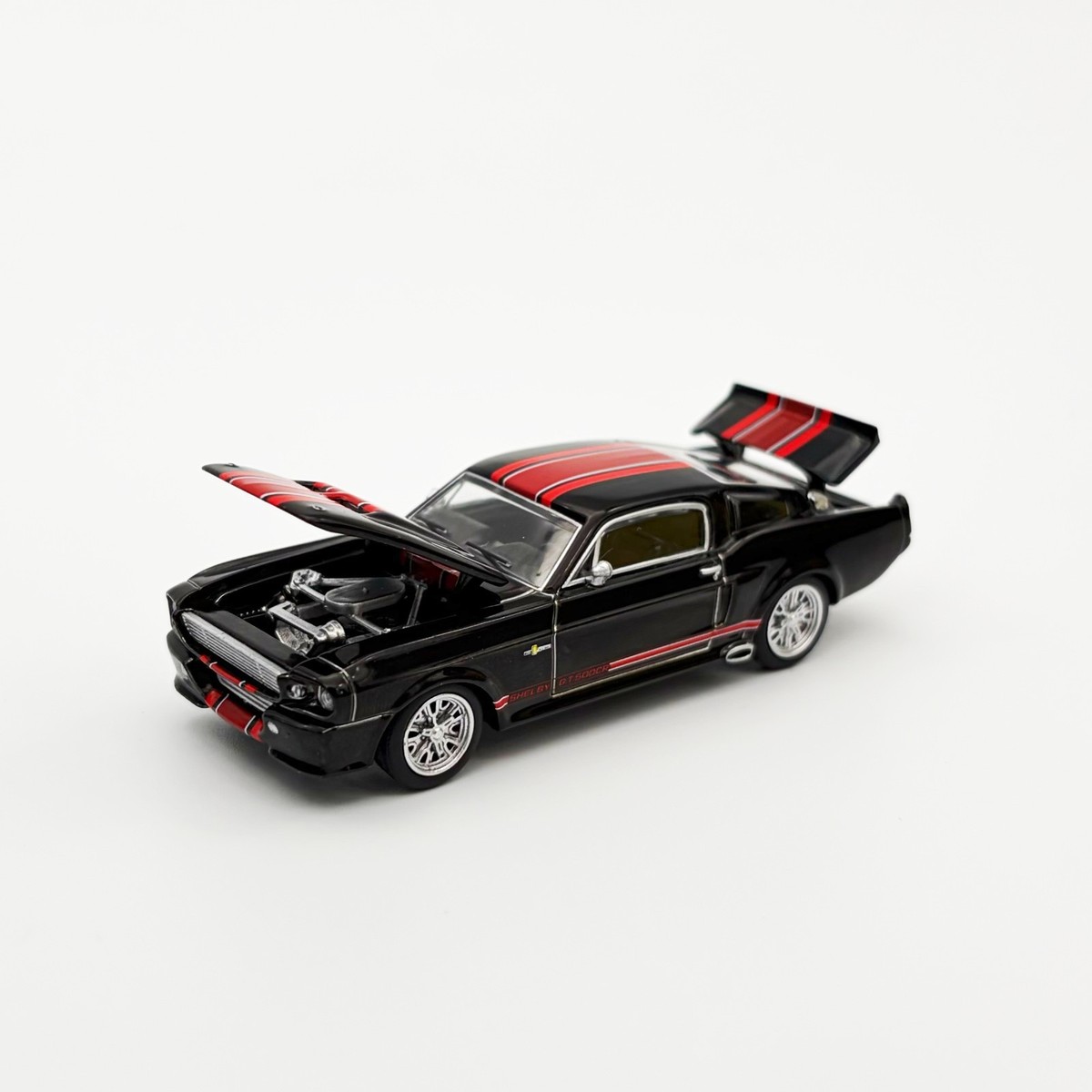 Pop Race 1:64 Shelby Mustang GT500 Black #218 | eBay