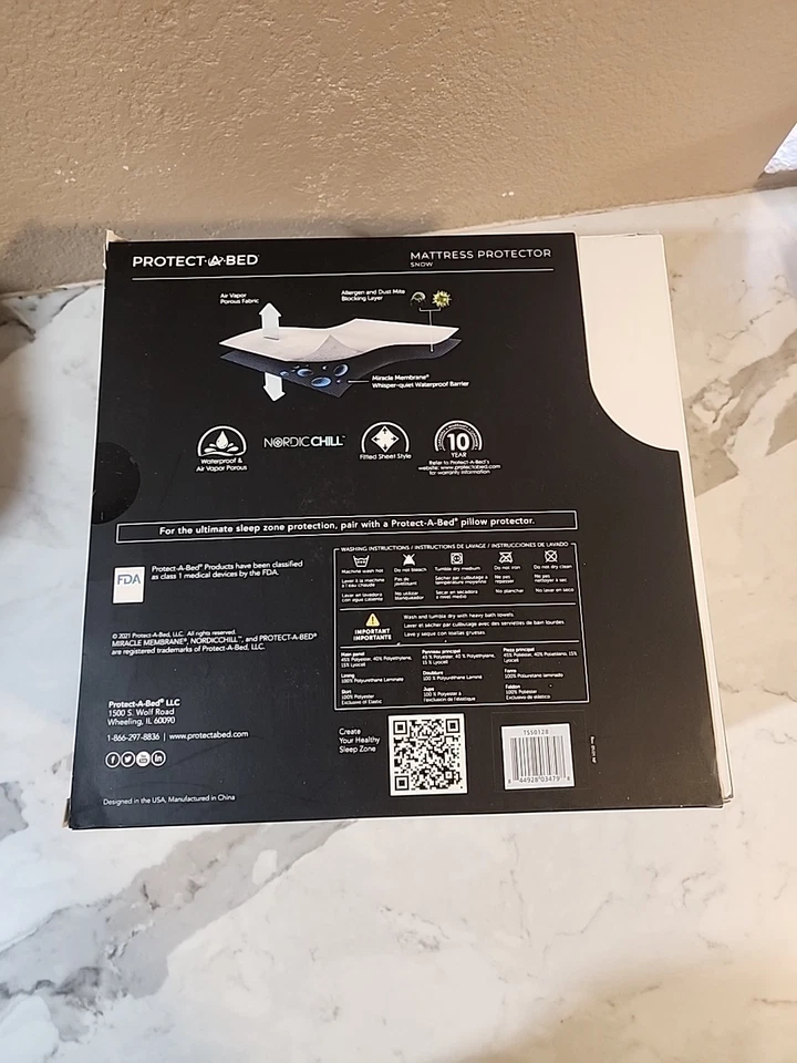 Новый защитить кровать полный супер охлаждения матрас протектор водонепроницаемый снег модель - Изображение 3 из 4