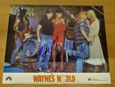 Signed Wayne's World Publicity Card 8x10, Mike Myers And Dana Carvey