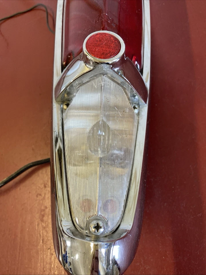 NASH RAMBLER 1956 1957 CARRO PERSONALIZADO CROSS COUNTRY LUZ TRASERA CONJUNTO DE LÁMPARA Foto 3 de 4