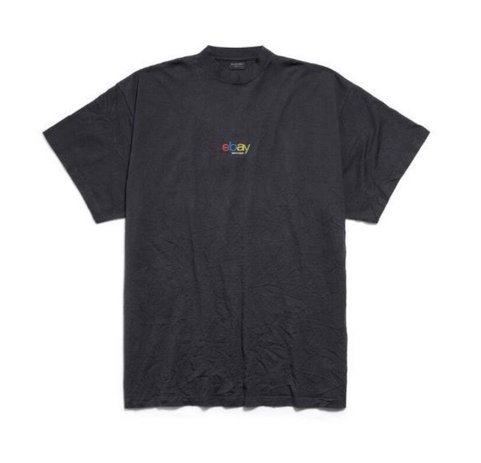 Balenciaga eBay T-Shirt Oversized Size 3 Authentic 787349 TRVE8