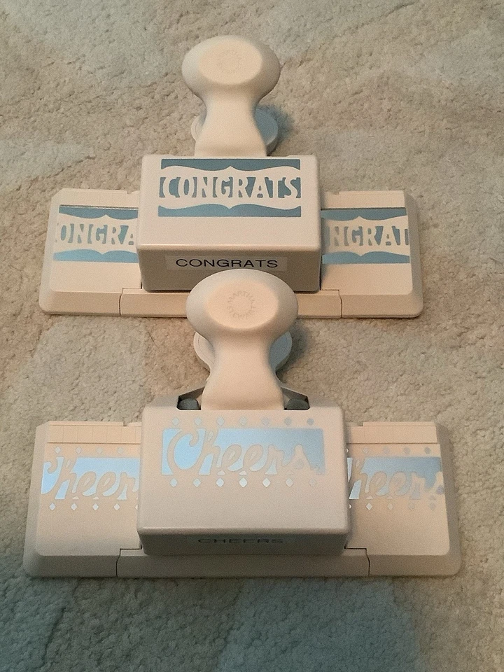 Punzón de papel de borde profundo Martha Stewart CHEERS And CONGRATS Foto 2 de 4