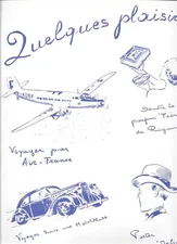 PUBLICITE  AVION AIR FRANCE HOTCHKISS RIGAUD MAUBOUSSIN PHOTO SCHALL