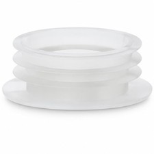 PlumbEZ Universal Clear Flush Pipe Inlet Pan Connector &ndash; 2 inches,