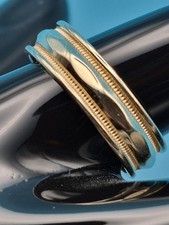14K Size 7 Wedding Band With Decorative Features