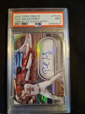 PSA 9 2025 Topps Tribute To Cleats #TTC-PG Paul Goldschmidt  RPA /99