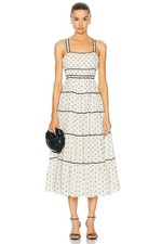 Ulla Johnson Clemente Dress in Ivory 4 Womens Midi Aline