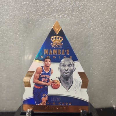 2018-19 Panini Crown Royale Mamba's Choice Kevin Knox RC w/ Kobe Bryant 11 /99