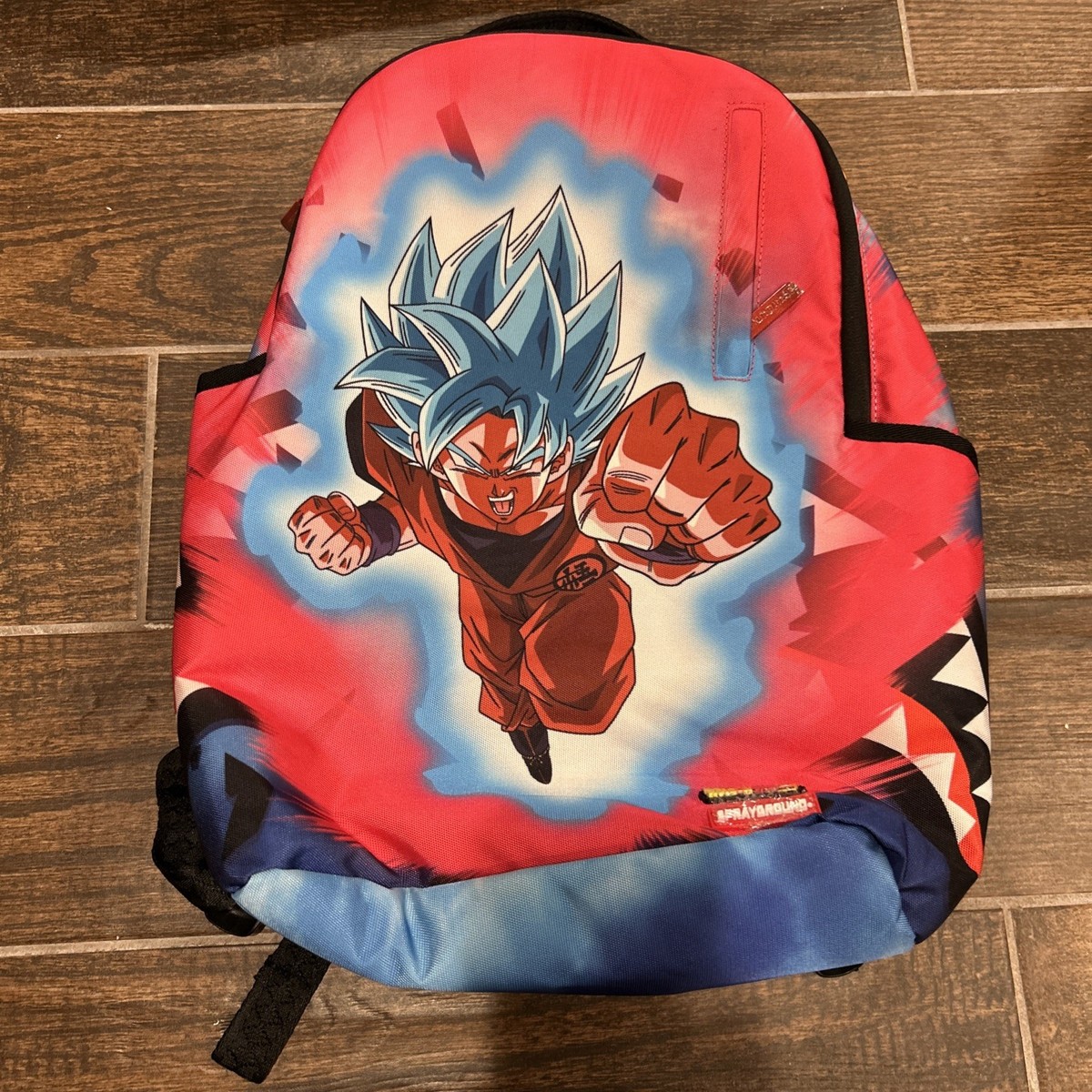 SPRAYGROUND LIMITED BACKPACK DRAGON BALL Z BLUE GOKU PUNCH DBZ NEW
