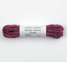 Hobbyra Hobbyre Embroidery SASHIKO Thread 30m 504 sparkle pink