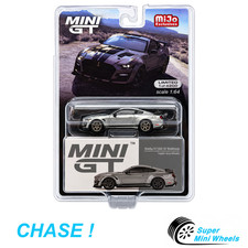 CHASE ！Mini GT 1:64 Shelby GT500 SE Widebody Popper Gray Metallic #615