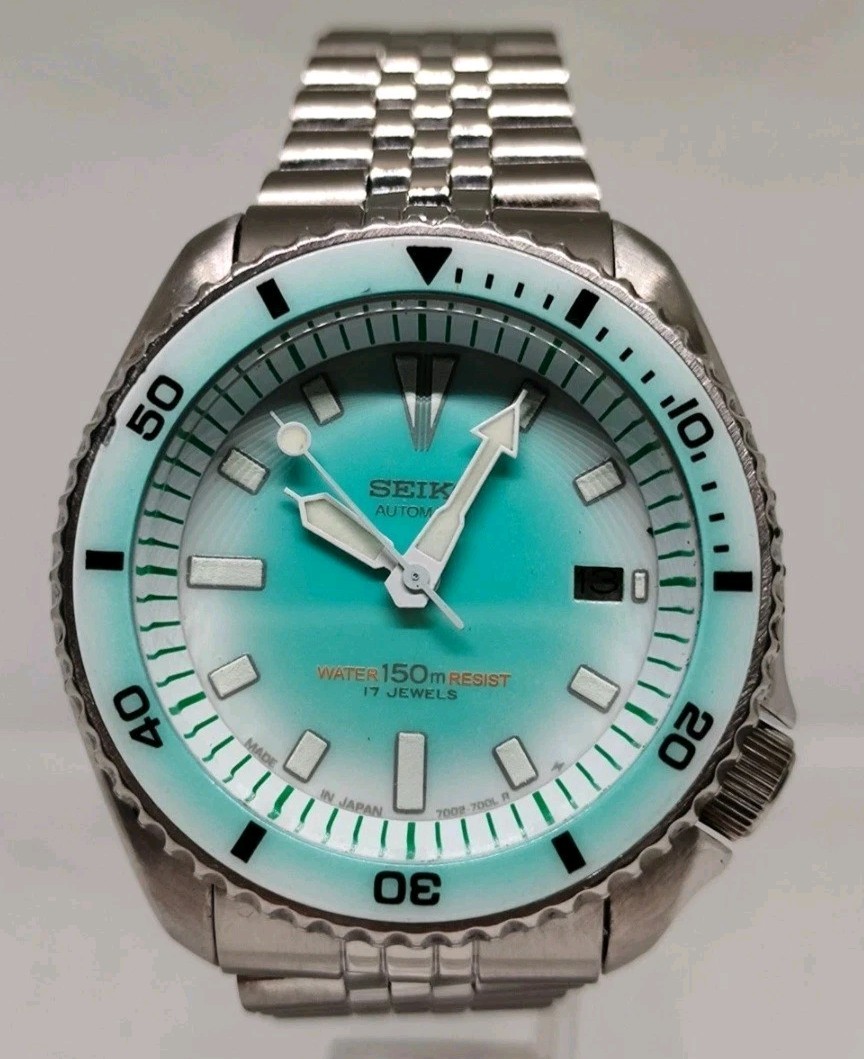 【希少オリジナル文字盤・ベゼルスムーズ・精度良好】SEIKO 7002-7000 MINT CONDITION SEIKO DIVER 7002-7000 '17JEWELS' DIAL … - Gem
