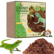 10LBS Natural Coconut Fiber Substrate for Reptile- Premium Compressed Coconut...
