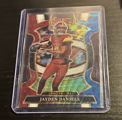 Panini 2025 Select Jayden Daniels Concourse Tri-Color Prizm Commanders #88 /399