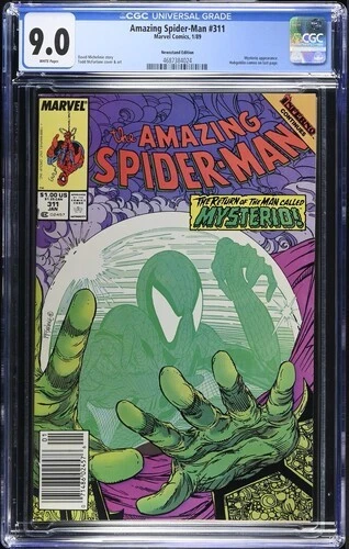 Amazing Spider-Man 311  Newsstand Edition CGC  9.0  VF/NM   White Pages