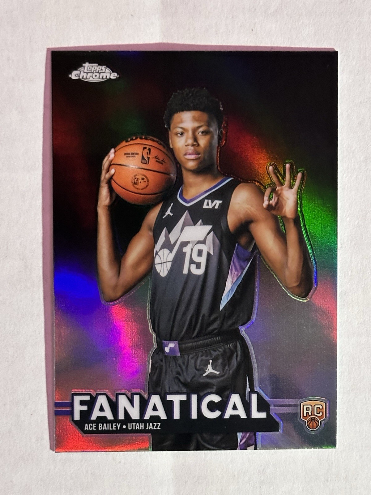 2025-26 Topps Chrome ACE BAILEY Fanatical RC SSP - CASE HIT - Jazz
