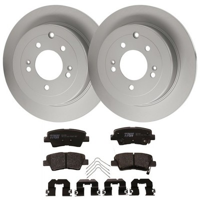 KIT-100725-AE136 TRW 2-Wheel Set Brake Disc and Pad Kits Rear for Kia Sportage