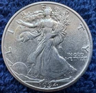 1934 Walking Liberty Half Dollar 50c AU BU