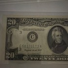 1950C $20 Federal Reserve Note Jackson Fr# 2065-C Banknote, Uncertified — photo 3