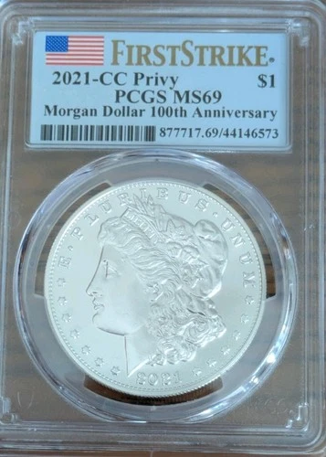 2021 CC Privy Morgan Silver Dollar PCGS MS69 First Strike Carson City