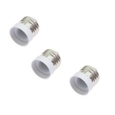 3 Pack E26 E27 to E17 Light Socket Adapter, Medium Screw to Intermediate Base