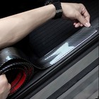 1PC Carbon Fiber Car Door Scuff Sill Cover Panel Step Protector Auto Accessories