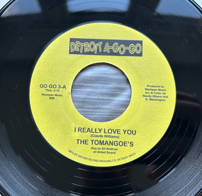 The Tomangoe's / Gino Washington - I Really Love You - 7'' Vinyl - GO GO 3